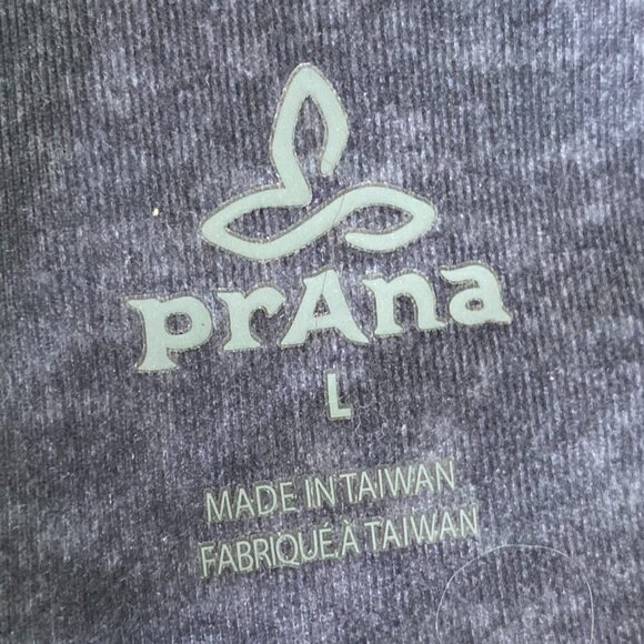 Prana Pillar Printed Leggings Large 25 Inch Inseam Mid-Rise Gorpcore Hiking - Picture 3 of 3